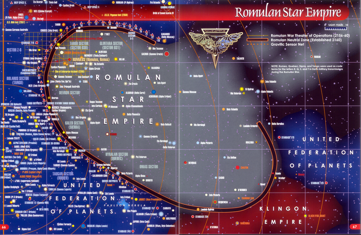 Cartes de la galaxie (HRP) Romulan