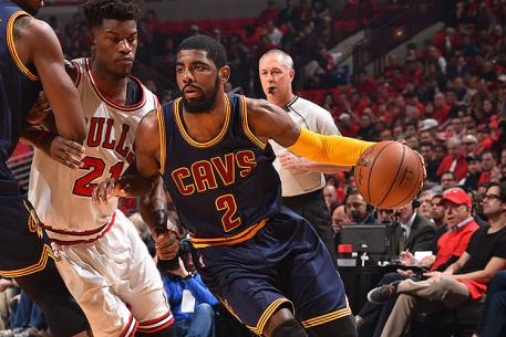 GAME 4 - Cavs tie series at buzzer; Clippers destroy Rockets Kyrie-Irving-bulls-cavaliers