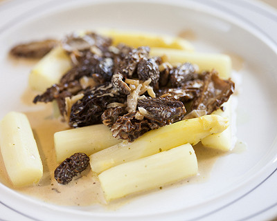 Asperges à la crème de morilles I115131-