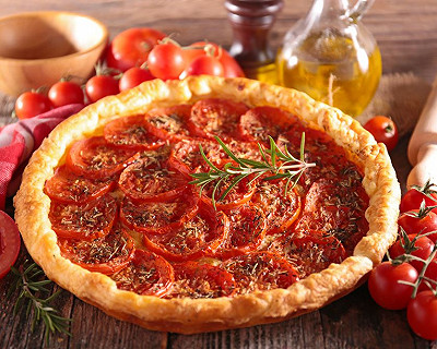 Tarte aux feuilles de brick, tomates et chèvre I84066-tarte-brick-tomate