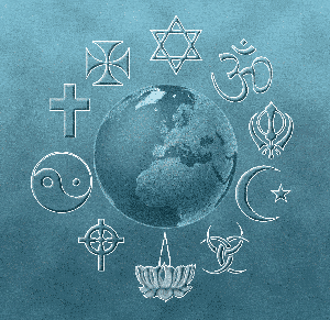 Débats d'idées sans détour : La religion rend-elle altruiste ? Symboles-religieux%20300