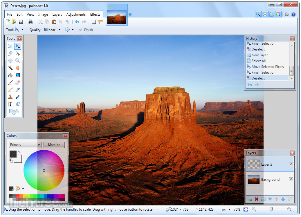 البرنامج العملاق للتعديل على الصور والكتابة عليها Paint.NET 4.0.6 Paintdotnet-screenshot-01