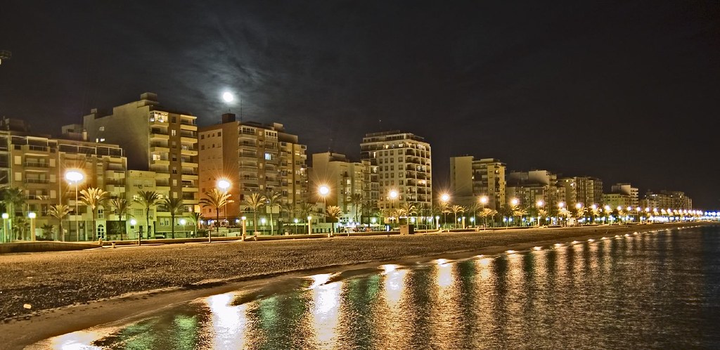 17 de Noviembre - Playa del Zapillo (Almería) de noche 286894216_1a78e3d8a6_b