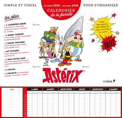 Calendrier 2015-2016 - La famille Astérix 1507-1