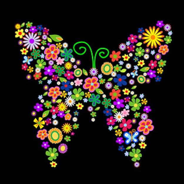 MARTES 2 DE SEPTIEMBRE DE 2014 - Por favor pasen sus datos, pálpitos y comentarios de quiniela AQUÍ para hacerlo más ágil. Gracias.♣  Compuesto-de-flores-de-colores-materiales-mariposas-vectoriales_15-298