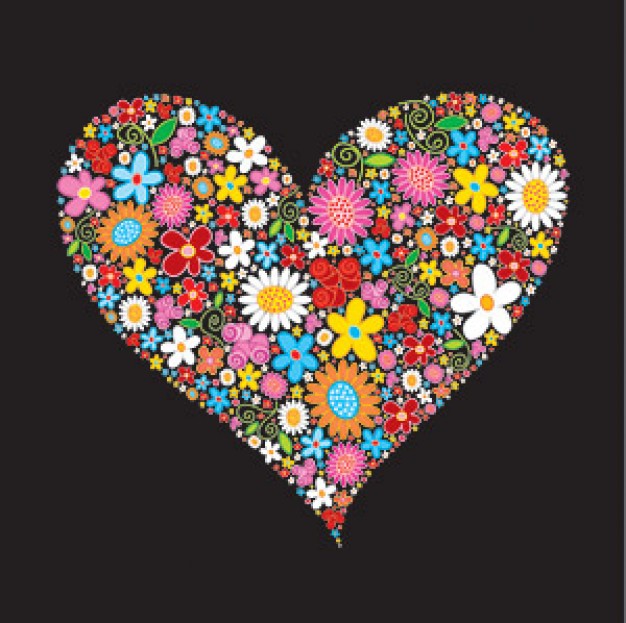 DE mil colores...... - Página 18 Composed-of-colorful-flowers--heart-shaped-vector-material_15-300