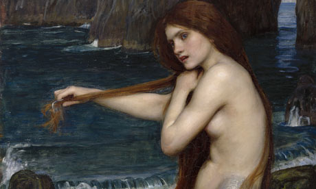 Sirenas JW-Waterhouse-A-Mermaid-1-002