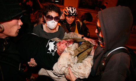 Scott Olsen injuries prompt review as Occupy Oakland protests continue Occupy-Oakland-Scott-Olse-007