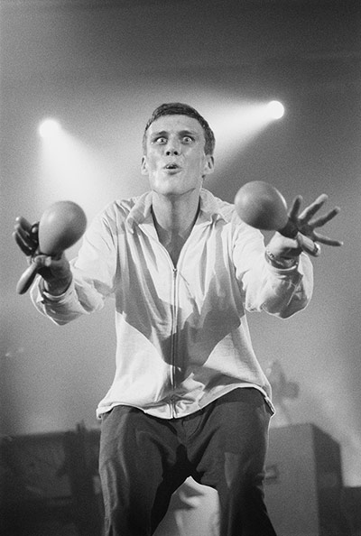 The late 1980's Madchester phenomenon Bez-At-Wembley-005