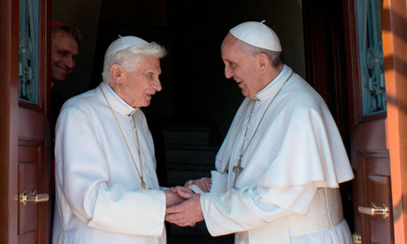 Ex-pope Benedict says God told him to resign during 'mystical experience' Former-pope-Benedict-gree-010