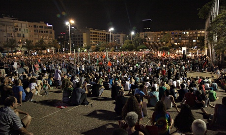 Israeli court allows protesters to picket Palestinian-Jewish wedding Thousands-of-Israelis-ral-011