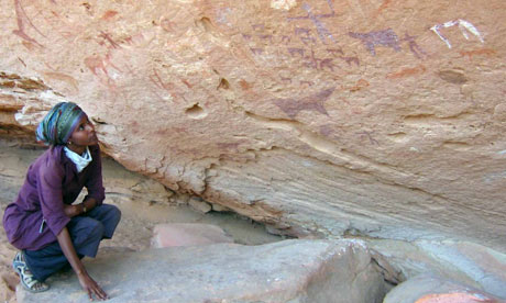 British archaeologist finds cave paintings at 100 new Africa Dr-sada-mire-rock-art-som-006