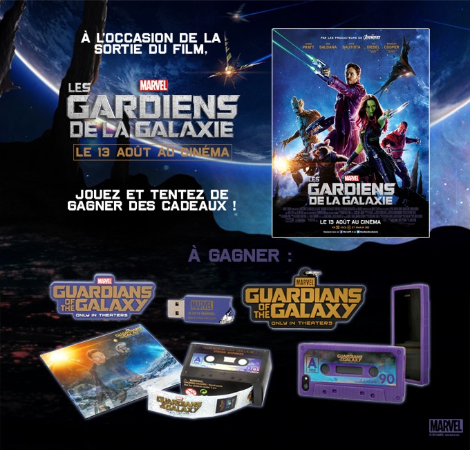 ciné - 06.08 Club men's up / des places de ciné et des goodies Les gardiens de la Galaxie à gagner DLP: 20/08/2014 Photo4