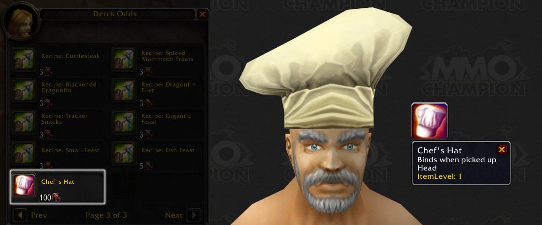 PTR Patch notes for 3.1 - Page 6 Chefshat