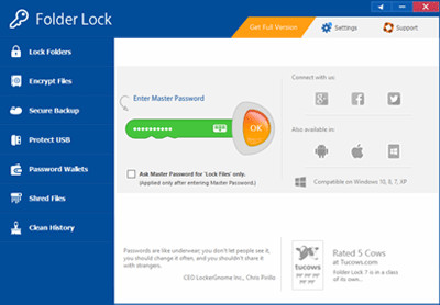 برنامج folder lock لعمل قفل على ملفات وفولدرات فى الكمبيوتر Folder-lock