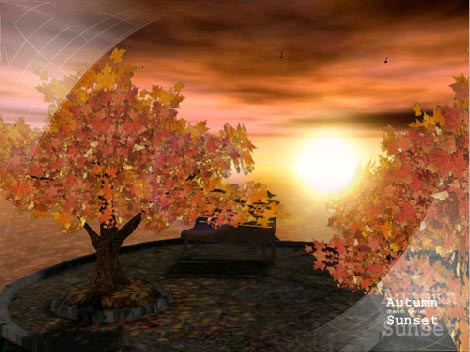 عندما يأتي الغروب Ad-autumn-sunset---animated-3d-wallpaper