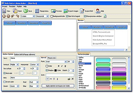 web button Menu maker  v 2.1 Web-button-menu-maker