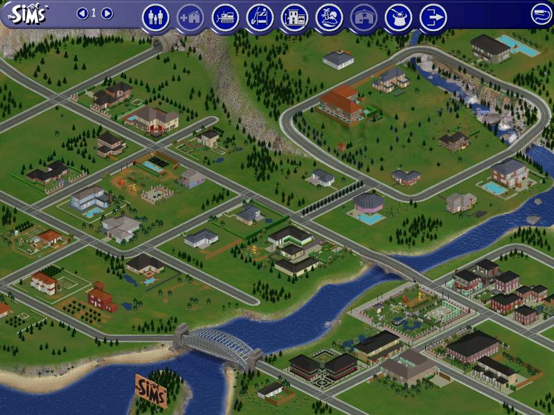 لمحبي لعبة The Sims حصريا جميع أجزاء لعبة The Sims I  Sims_1_neighborhood