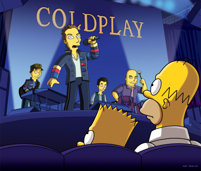 ¡Coldplay! Coldplay-on-the-simpsons