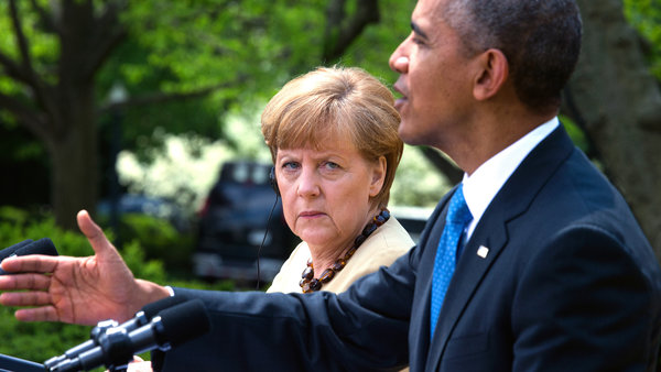 If looks could kill: Merkel Signals Tension Persists Over U.S. Spying MERKEL2_video-videoSixteenByNine600