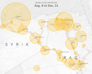 U.S. Forces, Returning to Iraq, Encounter the Things Their Comrades Carried Isis-airstrikes-map-1420042808061-master180