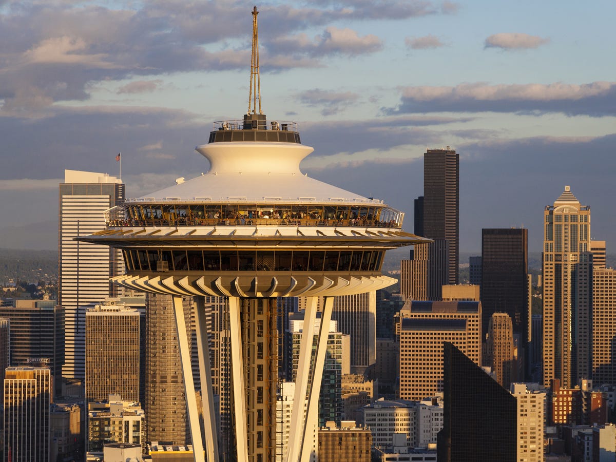 The Best Tourist Attraction In Every State Washington-catch-a-birds-eye-view-of-seattle-from-the-space-needle-built-for-the-1962-worlds-fair