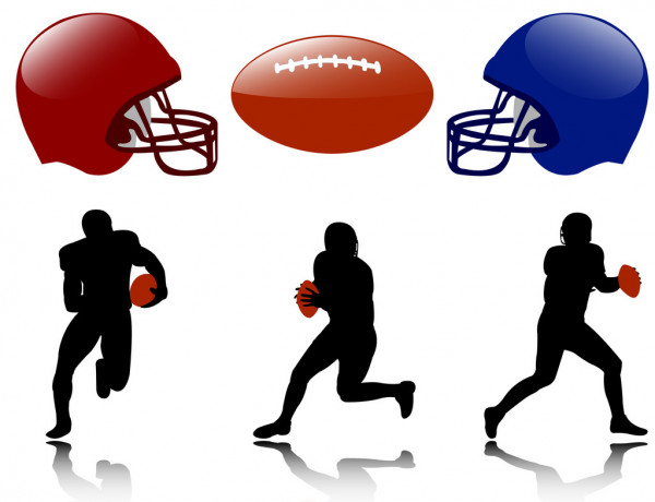  【♣】◄ كرة القدم الأمريكية American football  ►【♣】 Dep_1928899-American-football-silhouettes