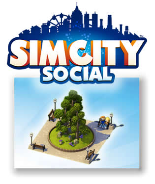 Regalos> SimCity social: Un bosque + 1 cartelera Sims + 1 panel Bosquet