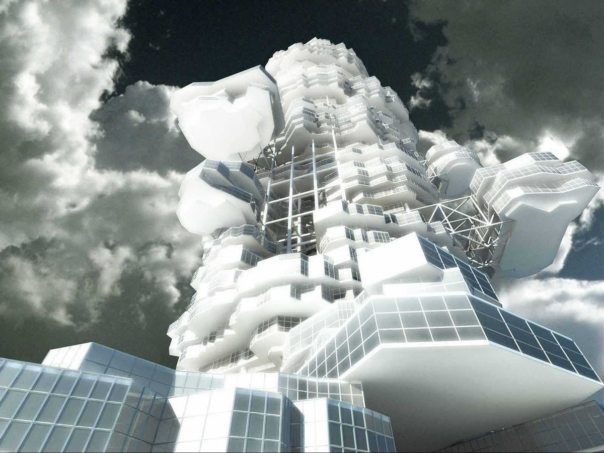 Những tòa nhà độc đáo. Cloud-city-by-union-of-architects-of-kazakhstan-singapore