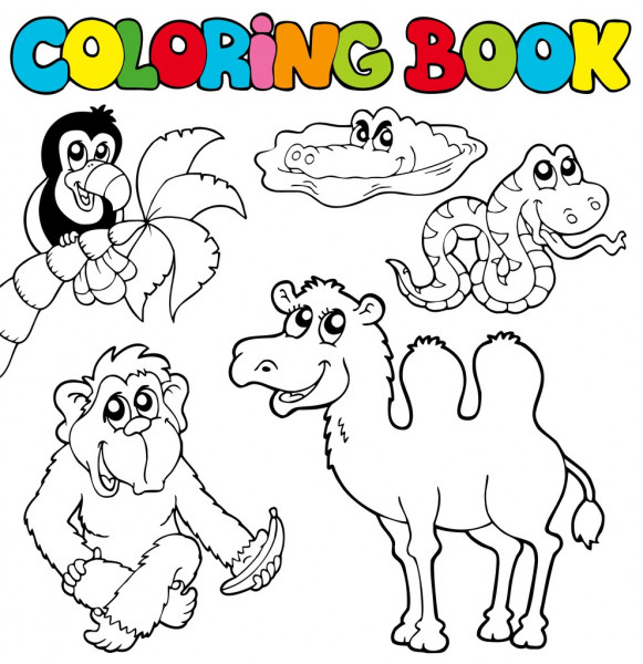 BIG Coloring book 3 لأحبائنا الصغار .. صور جاهزة للتلوين Dep_3946993-Coloring-book-with-tropic-animals-3