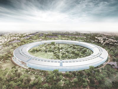 سفينة فضائية عملاقة .. مقر "أبل" الجديد  Apple-spaceship