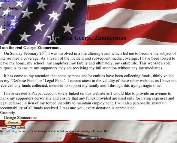 George Zimmerman / Trayvon Martin Case #3 - Page 10 George-zimmerman-website