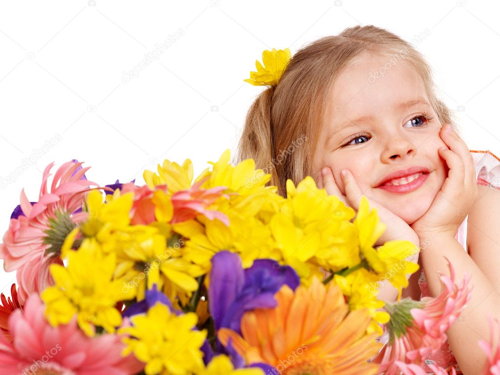 شكرا على الاشراف >>> لكم خالص الشكر والتقدير - صفحة 2 Depositphotos_5737746-Happy-child-holding-flowers.