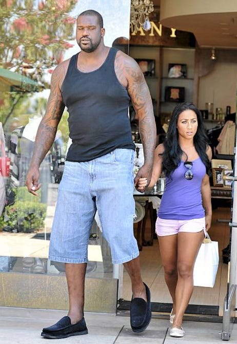 Shaq and Girlfriend Shaquille-oneal