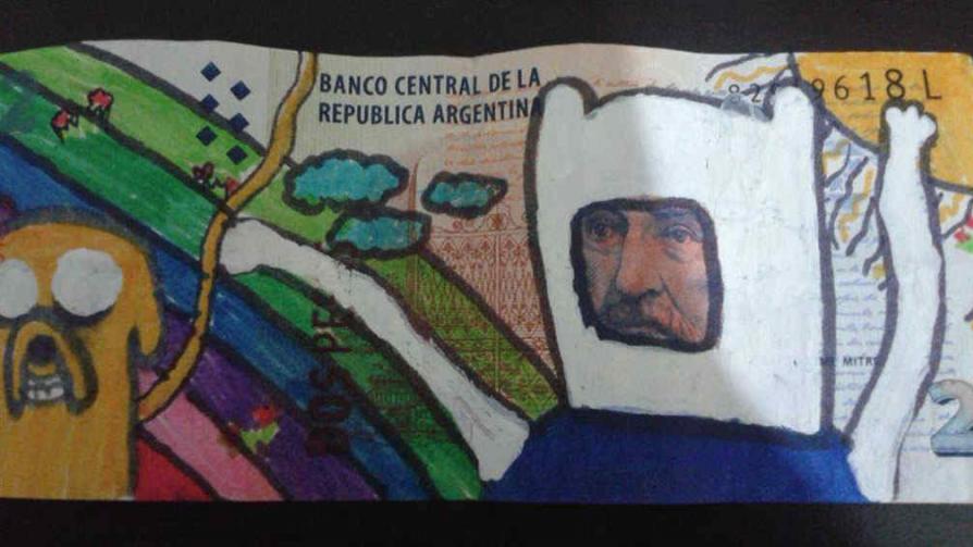 Billetes argentinos dibujados B09