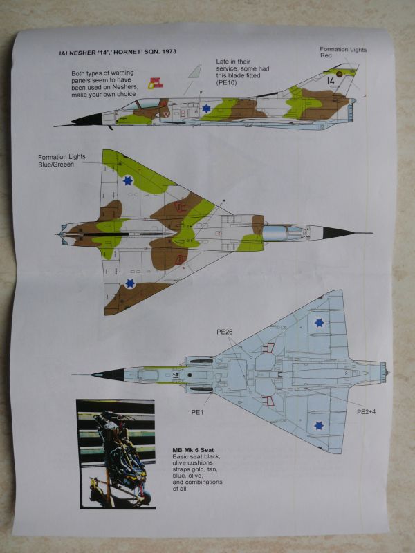 [High Planes Models] IAI Nesher HpNesherPaintDirections1