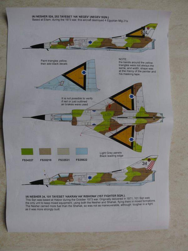 [High Planes Models] IAI Nesher HpNesherPaintDirections2