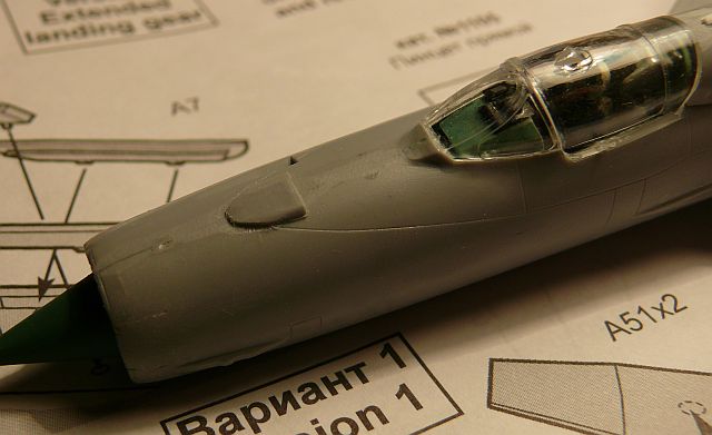 MiG21 bis Fishbed [Zvezda] 1/72 ZvezdaBisTopnose