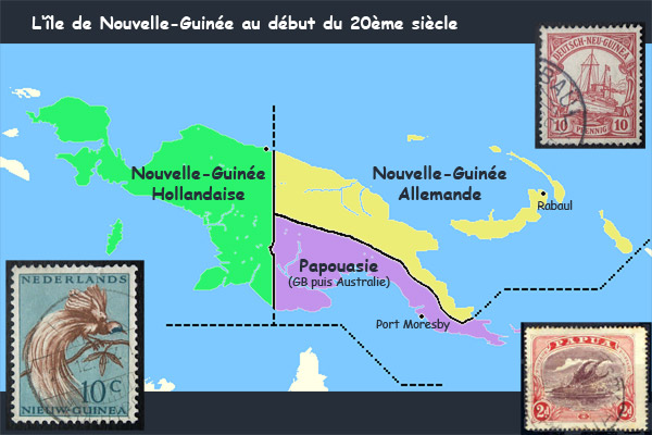 VLM... Mélanésie n°19 : Lae - Alotau  Nouvelle-guinee-map1900