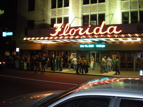 Concert - March 22 2015 Jacksonville, Florida The Florida Theatre 7:00 PM Florida