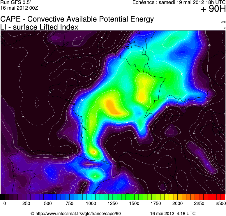 Orages quand tu nous tiens entre le 17 et 21 mai 2012!! Cape