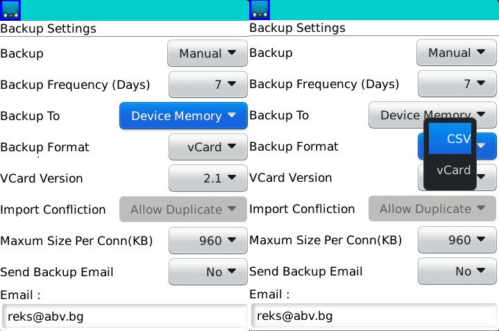 Contacts with Dropbox - Import Export contact as vCard or CSV file v2.3.11 503edefc09cb7c96