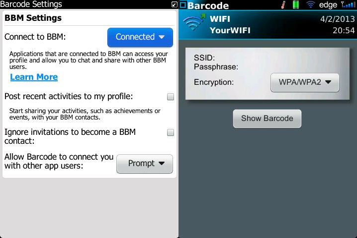 Barcode v2.2.15 OS6 + E37b71242cedb9ab