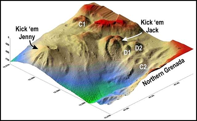 Volcanic Unrest Upstick: Kick ’em Jenny Becomes Restless in Grenada, Strong Eruption at Sheveluch (R Kick-%E2%80%99em-Jenny-1