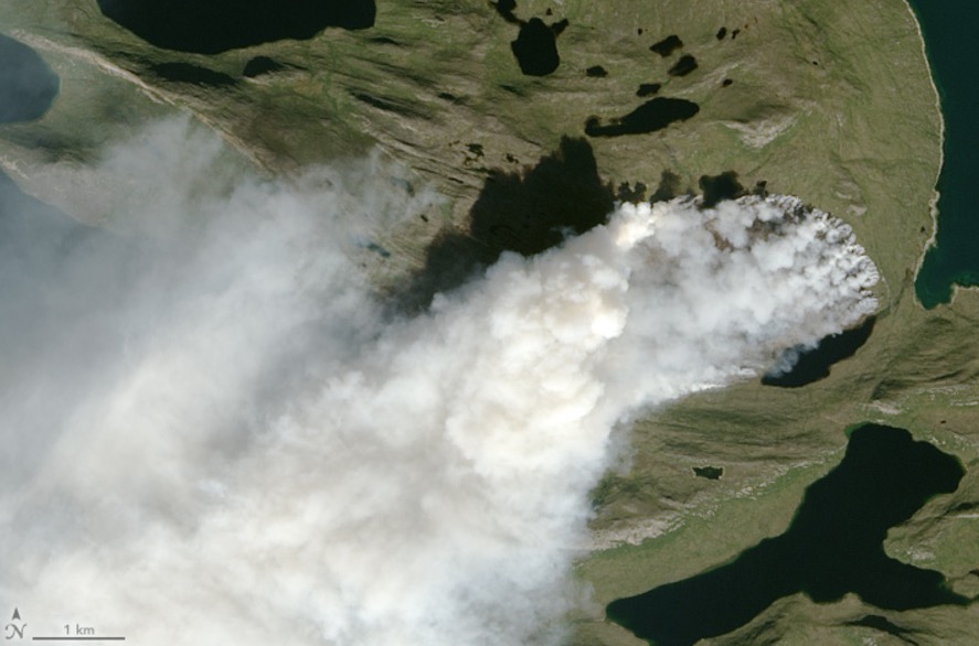 Two extremely rare wildfires are burning in Greenland Wildfires-greenland-august-2017-3