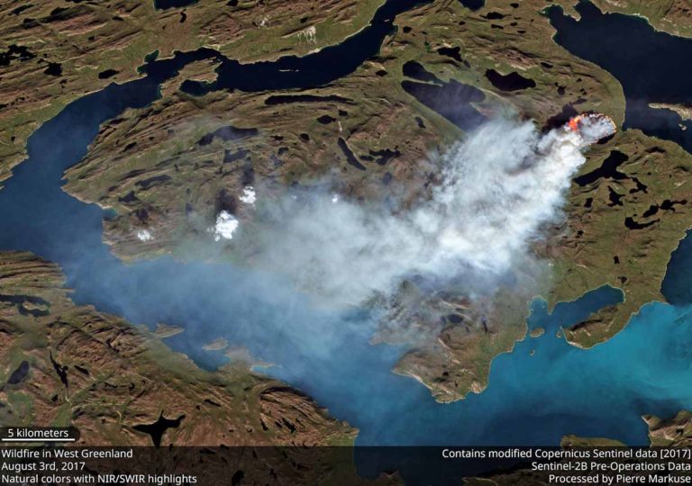 Two extremely rare wildfires are burning in Greenland Wildfires-greenland-august-2017
