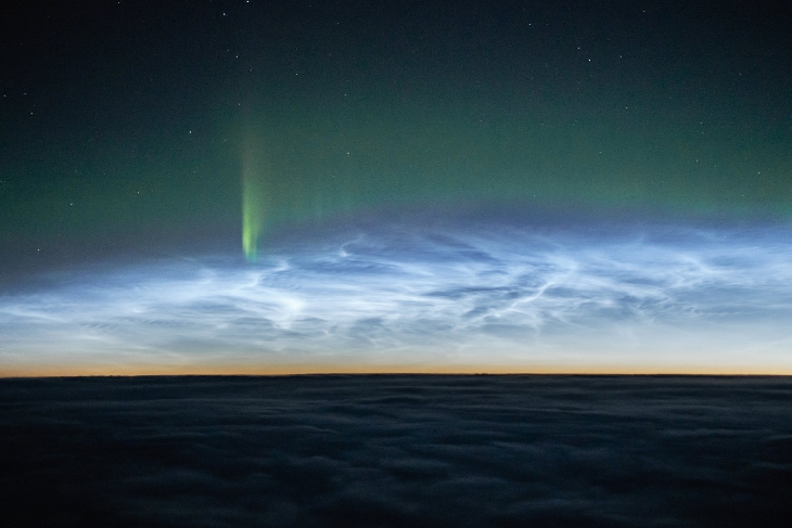 Strange and mysterious sky phenomena Nlc-with-aurora