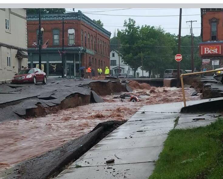 Flash floods wash away streets in Lake Linden, Michigan Streets-washed-away-michigan-1