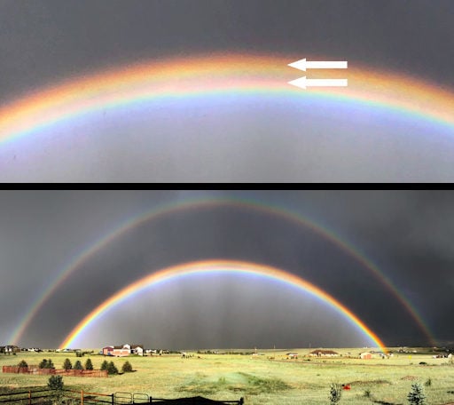 Strange and mysterious sky phenomena Twinned-rainbow