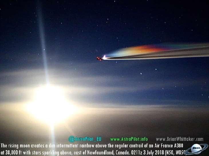 In pictures: Some strange sky phenomena captured in the last few days around the world Rainbow-plane-exhaust-sky-phenomenon-contrail-chemtrail